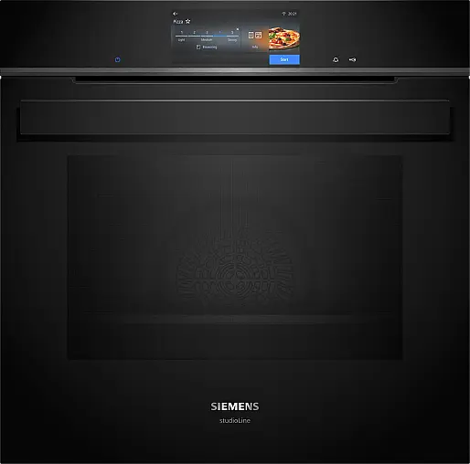 Siemens iQ700, Einbau-Backofen, 60 x 60cm, Schwarz, Edelstahl HB978GUB1 (Lager/NB)