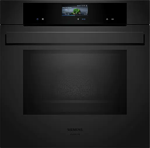 Siemens iQ700, Einbau-Backofen mit Mikrowellenfunktion, 60 x 60 cm, Matt schwarz HM976GMM1(Lager/NB)