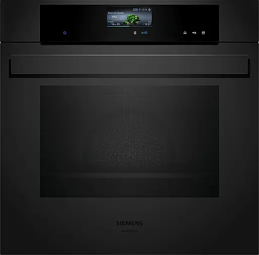 Siemens iQ700, Einbau-Dampfbackofen, 60 x 60 cm, Matt schwarz HS936GCM1 (Lager/NB)