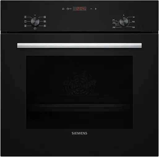 Siemens iQ100, Einbau-Backofen, 60 x 60 cm, Schwarz, Edelstahl HB013FBB0 (Lager/NB)