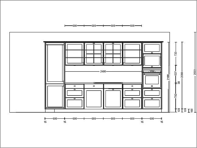 Moderne Landhausküche, gerade Zeile ca. 366 cm mit Kochinsel ca. 200 cm mit Siemens glassdraft Air Muldenlüfter