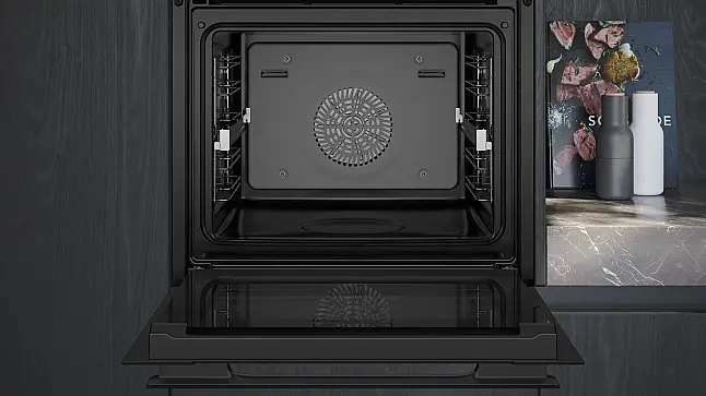 Siemens iQ700, Einbau-Dampfbackofen,60 x 60 cm, Schwarz, Edelstahl HS938GEB1 (Lager/NB)