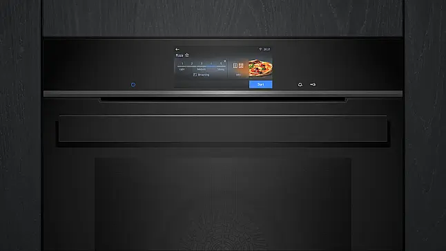 Siemens iQ700, Einbau-Backofen, 60 x 60cm, Schwarz, Edelstahl HB978GUB1 (Lager/NB)