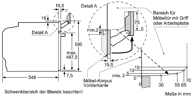 Siemens iQ700, Einbau-Dampfbackofen, 60 x 60 cm, Schwarz, Edelstahl HS958GCB1 (Lager/ N/B)