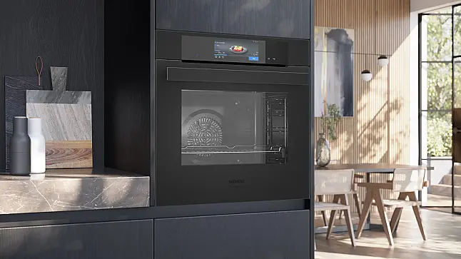 Siemens iQ700, Einbau-Backofen, 60 x 60 cm, Matt schwarz HB978GNM1 (Lager/NB)