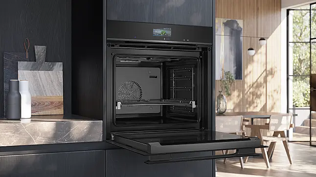 Siemens iQ700, Einbau-Backofen, 60 x 60 cm, Schwarz, Edelstahl HB936GCB1 (Lager/NB)