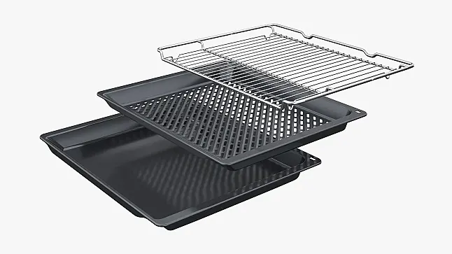 Siemens iQ700, Einbau-Kompaktbackofen mit Mikrowellenfunktion, 60 x 45 cm, Schwarz, Edelstahl CM936GCB1 (Lager/NB)