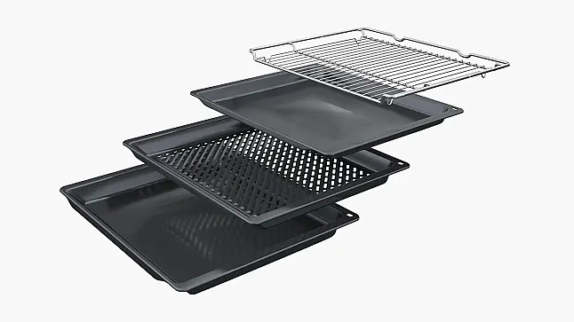 Siemens iQ700, Einbau-Backofen mit Mikrowellenfunktion, 60 x 60 cm, Schwarz, Edelstahl HM976GMB1(Lager/NB)