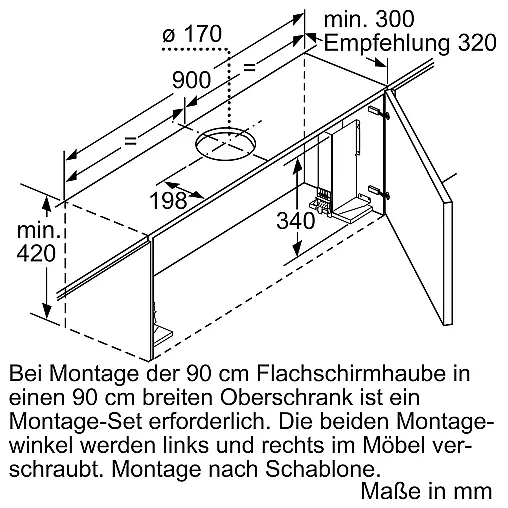 Siemens iQ500, Flachschirmhaube, 90 cm, Edelstahl LI97SA561S (Lager)