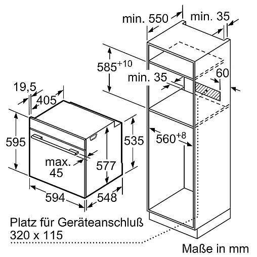 Siemens iQ700, Einbau-Backofen, 60 x 60 cm, Matt schwarz HB976GMM1 (Koje 07+22/23)