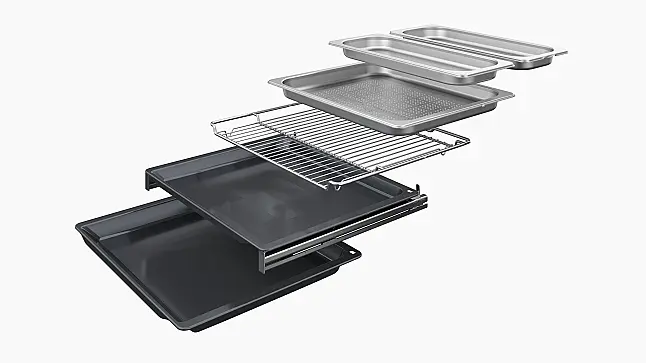 Siemens iQ700, Einbau-Kompaktdampfbackofen, 60 x 45 cm, Schwarz, Edelstahl CS958GCB1 (Lager/NB)