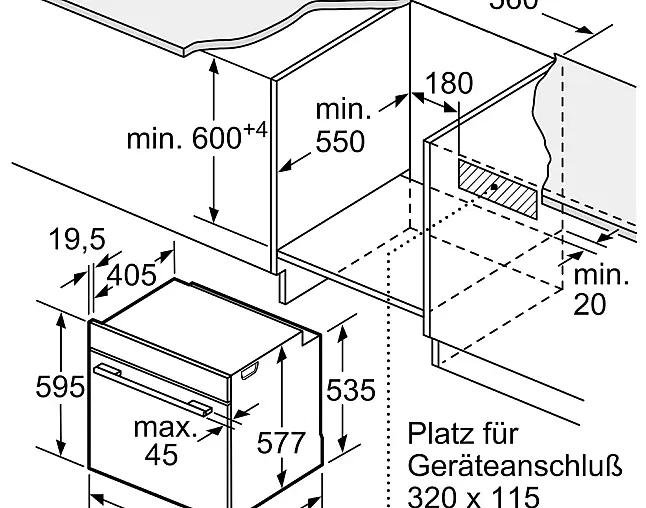iQ700, Einbau-Backofen mit Mikrowellen- und Dampffunktion, 60 x 60 cm, Schwarz, Edelstahl HN978GMB1 (Lager/NB)