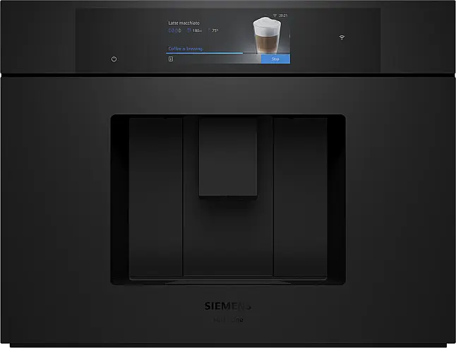 Siemens iQ700, Einbau-Kaffeevollautomat, Matt schwarz CT918L1M0 (Lager/NB)