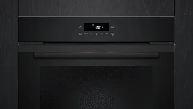 Siemens iQ300, Einbau-Backofen, 60 x 60 cm, Deep black inox HB271ABB3 (Lager)