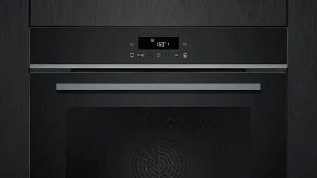 Siemens iQ300, Einbau-Backofen, 60 x 60 cm, Schwarz, Edelstahl HB472G0B3 (AS 04+09)