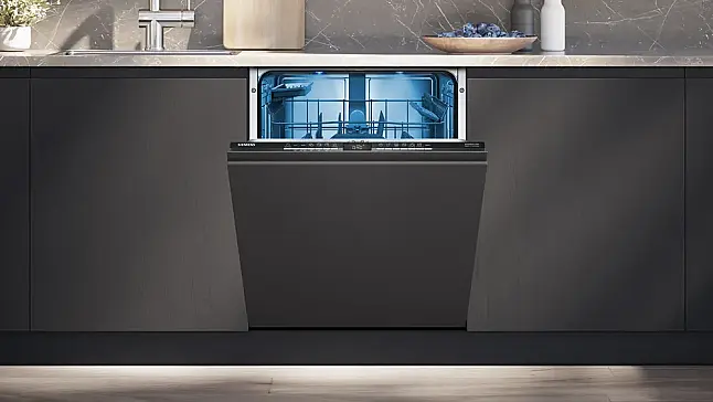 Siemens iQ300, Vollintegrierter Geschirrspüler, 60 cm, varioScharnier für besondere Einbausituationen SN73E806BE (Ausstellungsstück 03)