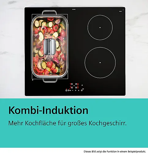 Siemens iQ500, Kochfeld mit Dunstabzug (Induktion), 70 cm, Mit Rahmen aufliegend ED777HQ26E (Lager/NB)