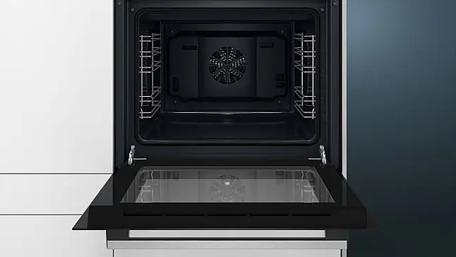 Siemens iQ100, Einbau-Backofen, 60 x 60 cm, Schwarz, Edelstahl HB013FBB0 (Lager/NB)
