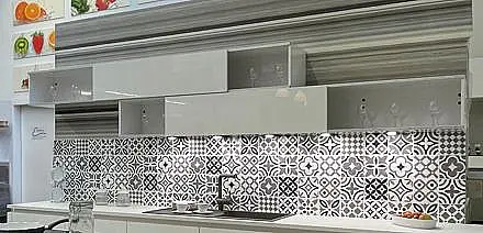 Hängeschrank L16 Lux, 361 Lacklaminat, Weiß Hochglanz