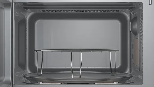 Siemens iQ300, Einbau-Mikrowelle mit Grill, Schwarz, Edelstahl BE623LMB3 (Lager)