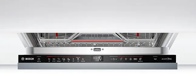 Bosch Serie 6, Vollintegrierter Geschirrspüler, 60 cm, VarioScharnier für besondere Einbausituationen SMT6TC800E (Koje 24)