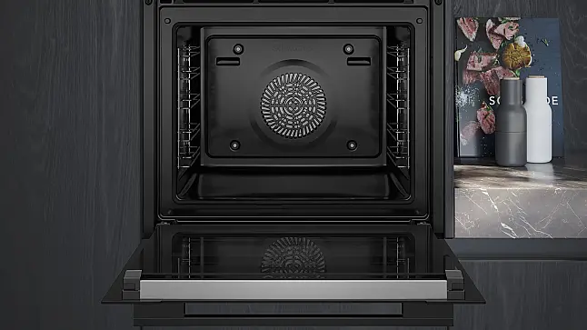 Siemens iQ700, Einbau-Backofen, 60 x 60 cm,Schwarz, Edelstahl HB776G1B1 (Lager/NB)