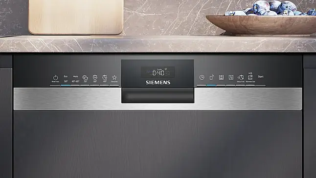 Siemens iQ300, Teilintegrierter Geschirrspüler, 60 cm, Gebürsteter Stahl SN53HS10UE (Lager)