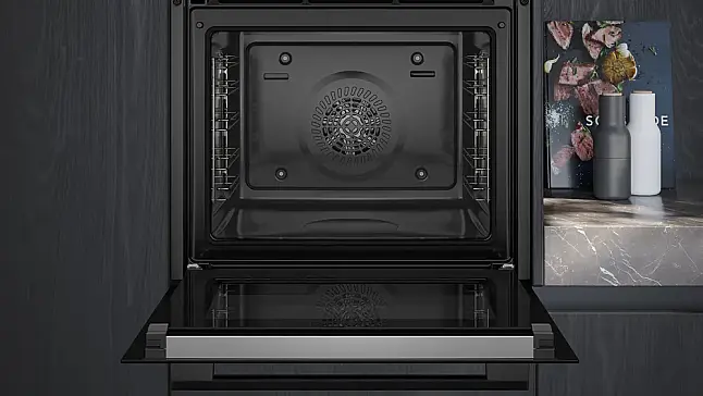 Siemens iQ500, Einbau-Backofen, 60 x 60 cm, Deep black inox HB279GBB3 (Lager)