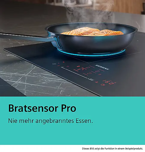 Siemens iQ500, Kochfeld mit Dunstabzug (Induktion), 80 cm, Mit Rahmen aufliegend ED870HQ26E (Lager/NB)