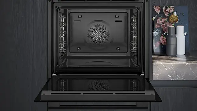 Siemens iQ300, Einbau-Backofen, 60 x 60 cm, Deep black inox HB213ABB3 (Lager/NB)