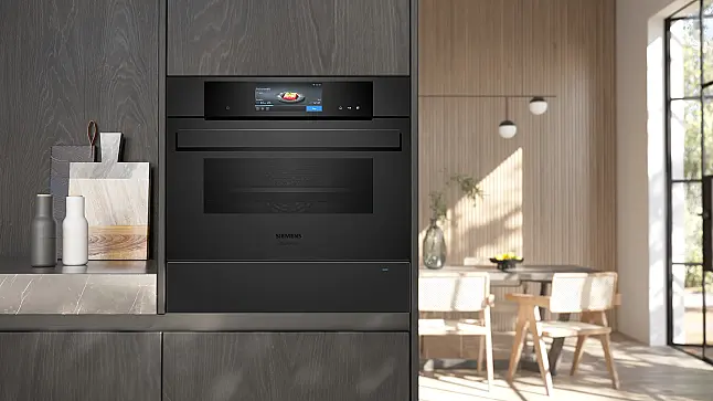 Siemens iQ700, Wärmeschublade, 60 x 14 cm, Matt schwarz BI910C1M1 (Lager/NB)
