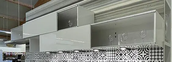 Hängeschrank L16 Lux, 361 Lacklaminat, Weiß Hochglanz