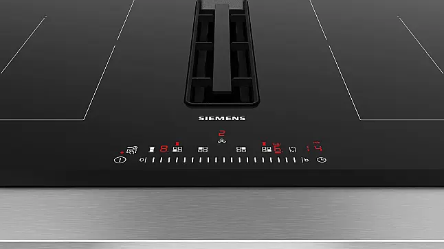 Siemens iQ500, Kochfeld mit Dunstabzug (Induktion), 80 cm, Rahmenlos aufliegend ED851FQ15E (Lager)