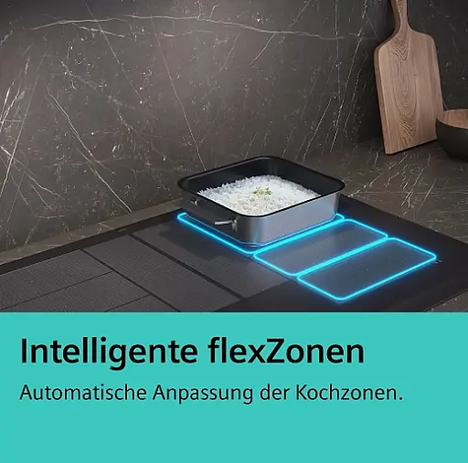 Siemens Kochfeld mit Dunstabzug (Induktion) 80 cm flächenbündig (integriert)