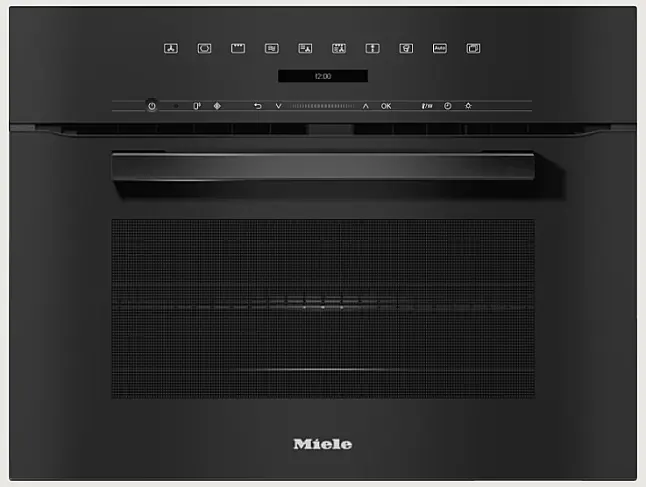 Miele Backofen mit Mikrowelle H 7240 BM Obsidianschwarz