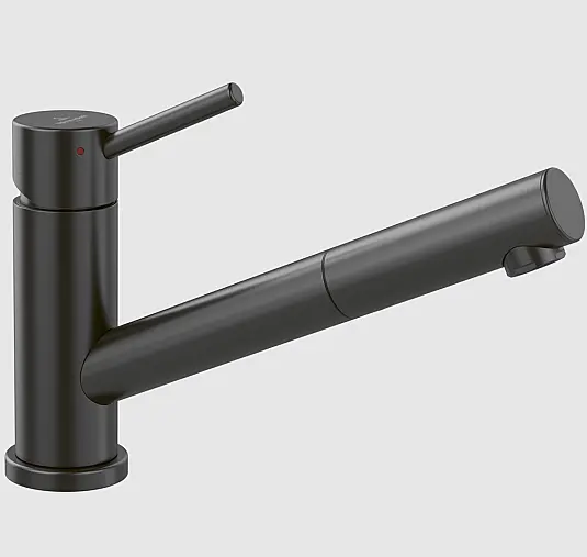 Como Shower Küchenarmatur aus Edelstahl, Anthracite