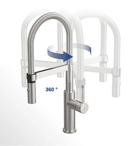 Steel Expert 2.0 / Steel Expert Compact Küchenarmatur aus Edelstahl massiv