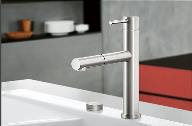 Como Sky Shower Küchenarmatur, Edelstahl massiv