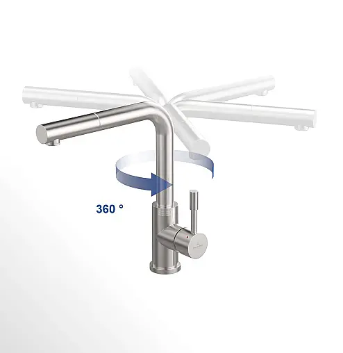 Steel Shower Niederdruck Küchenarmatur