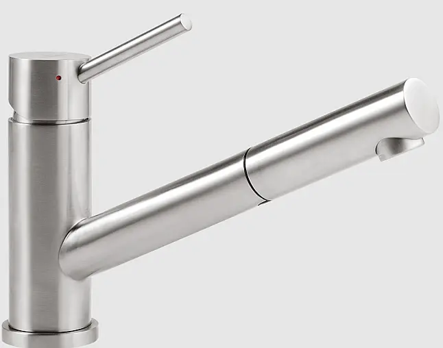 Como Shower Niederdruck Küchenarmatur, Edelstahl massiv