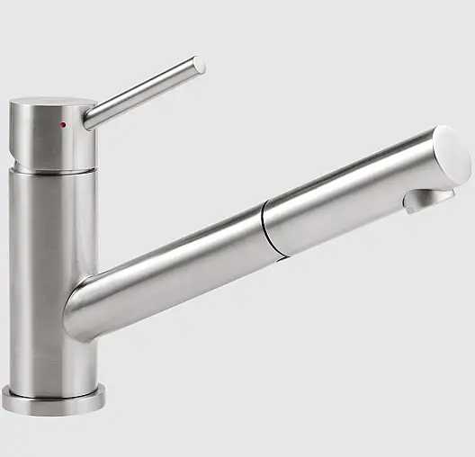 Como Shower Niederdruck Küchenarmatur, Edelstahl massiv