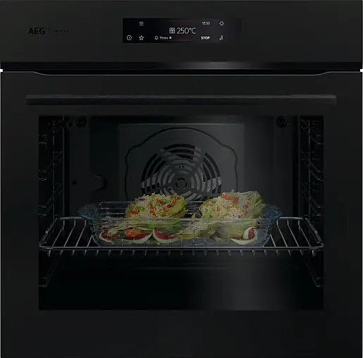 Premium Einbau-Backofen mit Pyrolyse und SteamBake Funktion -  Matt Schwarz