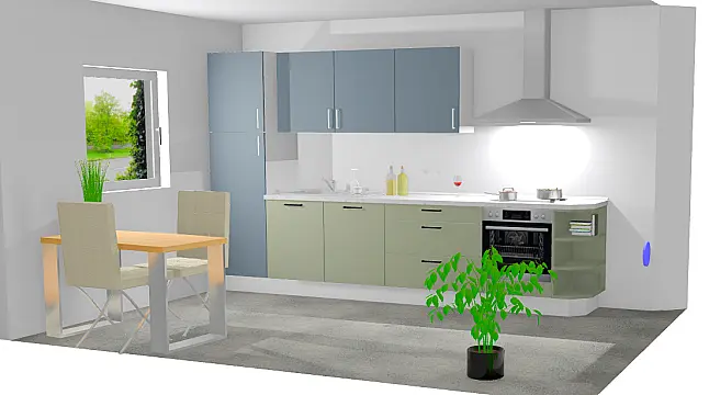 moderne Zeile