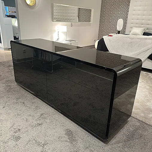 Sideboard, Lack schwarz Hochglanz