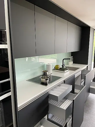 SieMatic SLC smartlack schwarz  softmatt Grifflos