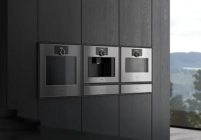 Gaggenau Serie Expressive Wärmeschublade 60 x 14 cm Edelstahl hinter Rauchglas GW451120