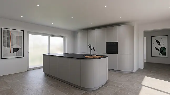 Neue Designer-Luxusküche mit Premium-Ausstattung &amp; Bosch Einbaugeräten