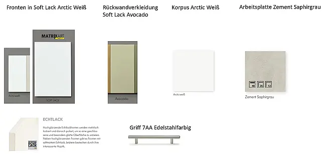 Nobilia Einbauküche ohne Geräte und Zubehör