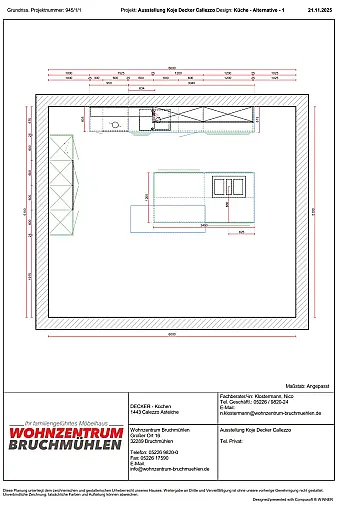 Massive Echtholzküche gemütlich Modern 2 Zeilen mit großer Insel