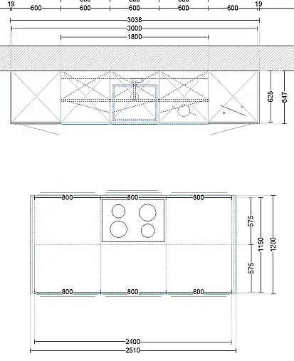 Moderne Designküche mit viel Stauraum in gedeckter Farbkombination und Top Geräten von Gaggenau/V-Zug/Liebherr
